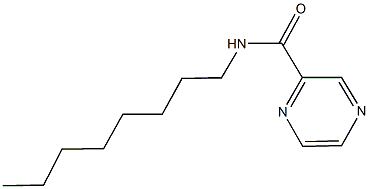 N-octyl-2-pyrazinecarboxamide Struktur