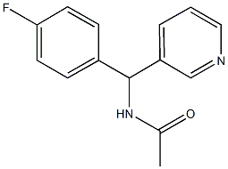 N-[(4-fluorophenyl)(3-pyridinyl)methyl]acetamide Struktur