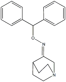 quinuclidin-3-one O-benzhydryloxime Struktur