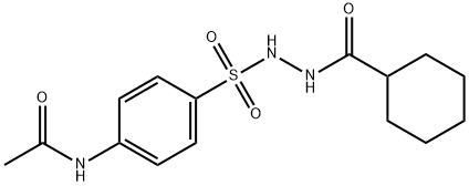 N-(4-{[2-(cyclohexylcarbonyl)hydrazino]sulfonyl}phenyl)acetamide Struktur