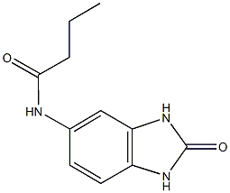 N-(2-oxo-2,3-dihydro-1H-benzimidazol-5-yl)butanamide Struktur