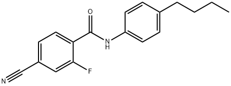 N-(4-butylphenyl)-4-cyano-2-fluorobenzamide Struktur