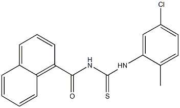 N-(5-chloro-2-methylphenyl)-N'-(1-naphthoyl)thiourea Struktur