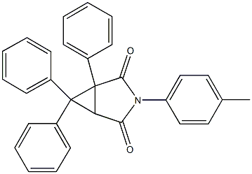 3-(4-methylphenyl)-1,6,6-triphenyl-3-azabicyclo[3.1.0]hexane-2,4-dione Struktur