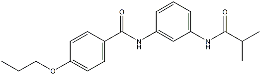 N-[3-(isobutyrylamino)phenyl]-4-propoxybenzamide Struktur