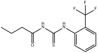 N-butyryl-N'-[2-(trifluoromethyl)phenyl]thiourea Struktur