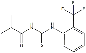 N-isobutyryl-N'-[2-(trifluoromethyl)phenyl]thiourea Struktur