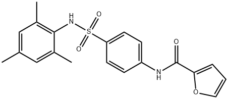 N-{4-[(mesitylamino)sulfonyl]phenyl}-2-furamide Struktur