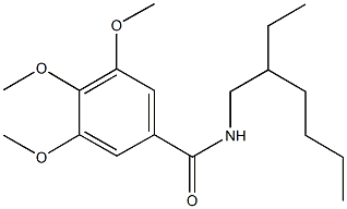 N-(2-ethylhexyl)-3,4,5-trimethoxybenzamide Struktur