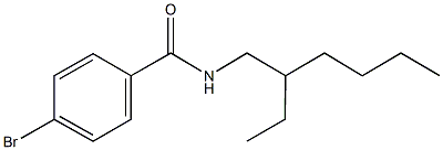 4-bromo-N-(2-ethylhexyl)benzamide Struktur