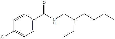 4-chloro-N-(2-ethylhexyl)benzamide Struktur