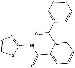 2-benzoyl-N-(1,3-thiazol-2-yl)benzamide Struktur