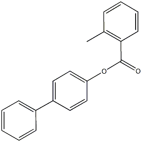 [1,1'-biphenyl]-4-yl 2-methylbenzoate Struktur