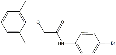 N-(4-bromophenyl)-2-(2,6-dimethylphenoxy)acetamide Struktur