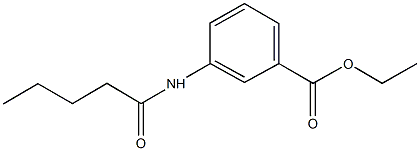 ethyl 3-(pentanoylamino)benzoate Struktur