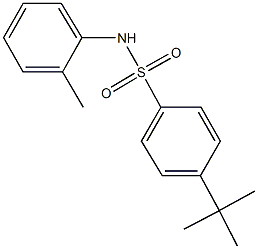 4-tert-butyl-N-(2-methylphenyl)benzenesulfonamide Struktur