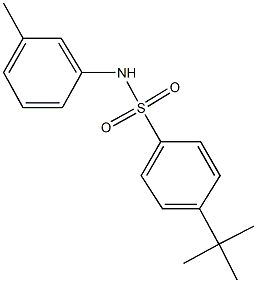 4-tert-butyl-N-(3-methylphenyl)benzenesulfonamide Struktur