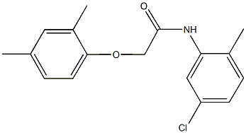 N-(5-chloro-2-methylphenyl)-2-(2,4-dimethylphenoxy)acetamide Struktur