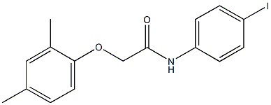 2-(2,4-dimethylphenoxy)-N-(4-iodophenyl)acetamide Struktur