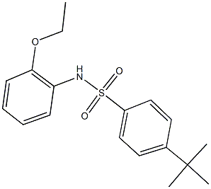 4-tert-butyl-N-(2-ethoxyphenyl)benzenesulfonamide Struktur