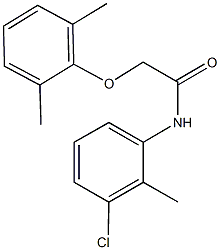 N-(3-chloro-2-methylphenyl)-2-(2,6-dimethylphenoxy)acetamide Struktur