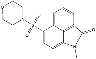 1-methyl-6-(4-morpholinylsulfonyl)benzo[cd]indol-2(1H)-one Struktur