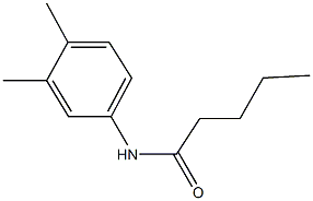 N-(3,4-dimethylphenyl)pentanamide Struktur