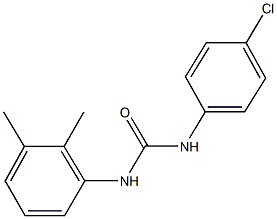 N-(4-chlorophenyl)-N'-(2,3-dimethylphenyl)urea Struktur