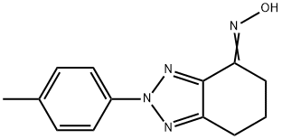 2-(4-methylphenyl)-2,5,6,7-tetrahydro-4H-1,2,3-benzotriazol-4-one oxime Struktur