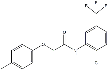 N-[2-chloro-5-(trifluoromethyl)phenyl]-2-(4-methylphenoxy)acetamide Struktur