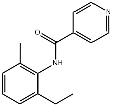 N-(2-ethyl-6-methylphenyl)isonicotinamide Struktur