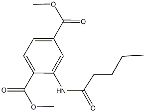 dimethyl 2-(pentanoylamino)terephthalate Struktur