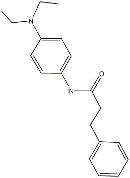 N-[4-(diethylamino)phenyl]-3-phenylpropanamide Struktur