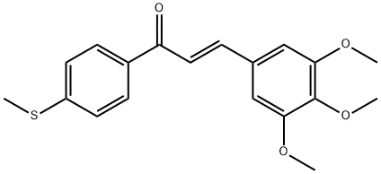 1-[4-(methylsulfanyl)phenyl]-3-(3,4,5-trimethoxyphenyl)-2-propen-1-one Struktur