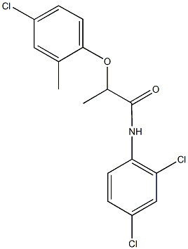 2-(4-chloro-2-methylphenoxy)-N-(2,4-dichlorophenyl)propanamide Struktur