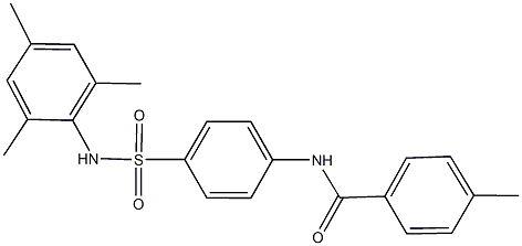 N-{4-[(mesitylamino)sulfonyl]phenyl}-4-methylbenzamide Struktur