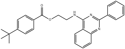 2-[(2-phenyl-4-quinazolinyl)amino]ethyl 4-tert-butylbenzoate Struktur