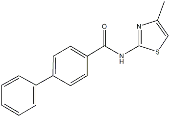 N-(4-methyl-1,3-thiazol-2-yl)[1,1'-biphenyl]-4-carboxamide Struktur