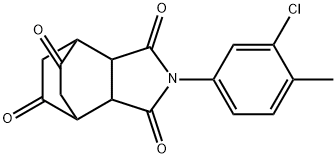 4-(3-chloro-4-methylphenyl)-4-azatricyclo[5.2.2.0~2,6~]undecane-3,5,8,10-tetrone Struktur