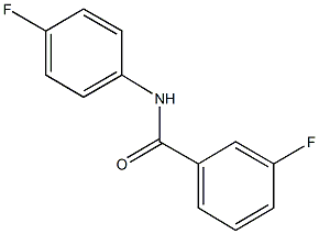 3-fluoro-N-(4-fluorophenyl)benzamide Struktur