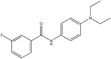 N-[4-(diethylamino)phenyl]-3-fluorobenzamide Struktur