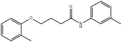 4-(2-methylphenoxy)-N-(3-methylphenyl)butanamide Struktur