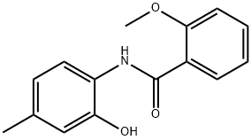 N-(2-hydroxy-4-methylphenyl)-2-methoxybenzamide Struktur