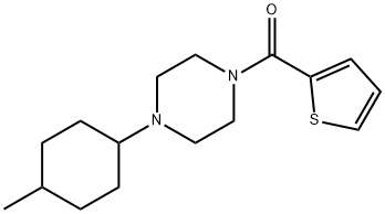 1-(4-methylcyclohexyl)-4-(2-thienylcarbonyl)piperazine Struktur