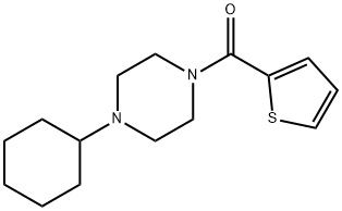 1-cyclohexyl-4-(2-thienylcarbonyl)piperazine Struktur