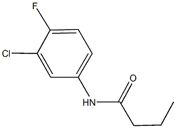 N-(3-chloro-4-fluorophenyl)butanamide Struktur