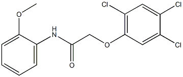 N-(2-methoxyphenyl)-2-(2,4,5-trichlorophenoxy)acetamide Struktur