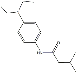 N-[4-(diethylamino)phenyl]-3-methylbutanamide Struktur