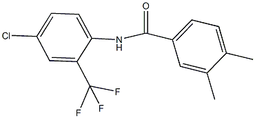 N-[4-chloro-2-(trifluoromethyl)phenyl]-3,4-dimethylbenzamide Struktur