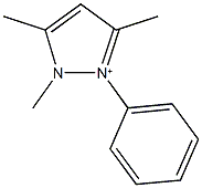 1,3,5-trimethyl-2-phenyl-1H-pyrazol-2-ium Struktur